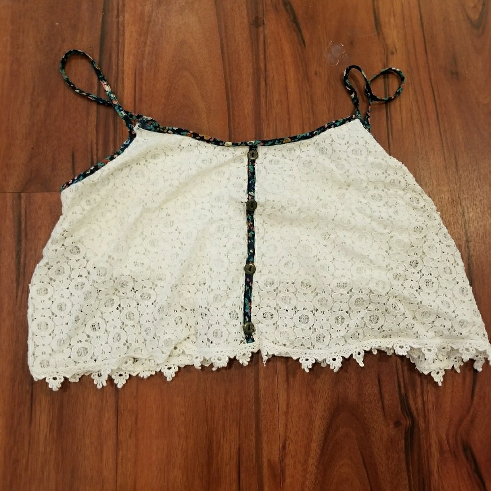 Lace crop top
